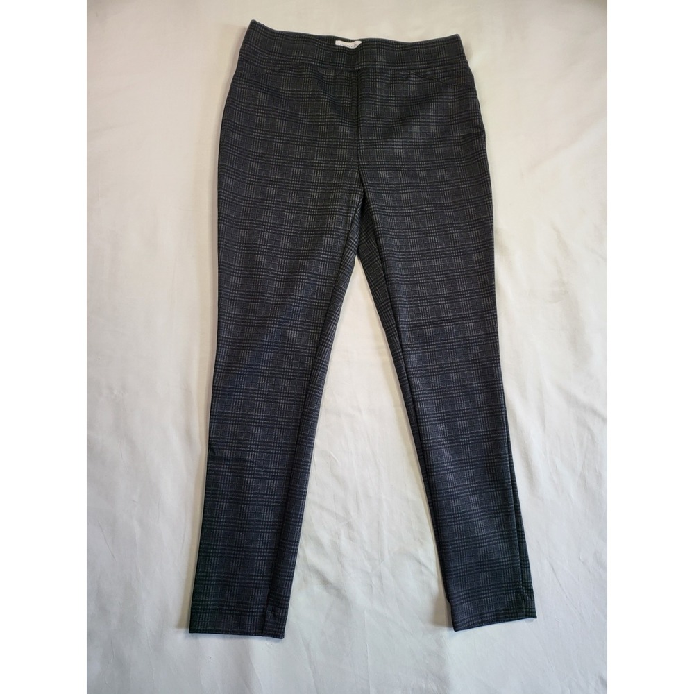 Calvin Klein Womens Grey Glen Plaid Pull On Skinny Dress‎ Pants Size 6